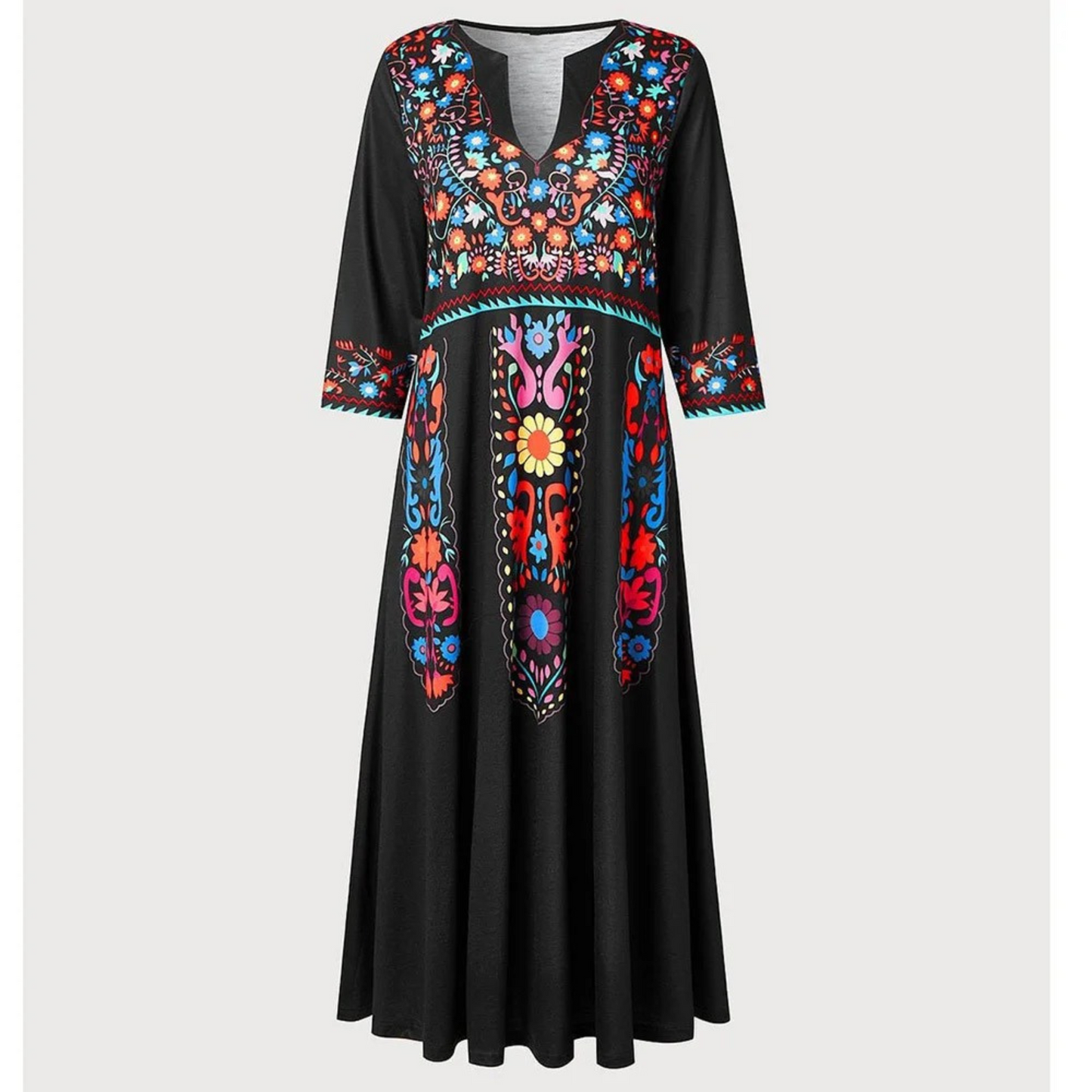 Bohemian Maxi Summer Dress | Women | Flowy Relaxed Fit | Holiday Beach Dress | Steven & Levon