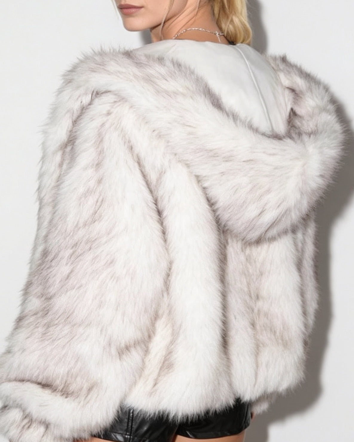 Soft Plush Winter Coat | Women | Faux Fur Hooded Jacket | Warm Outerwear | Steven & Levon