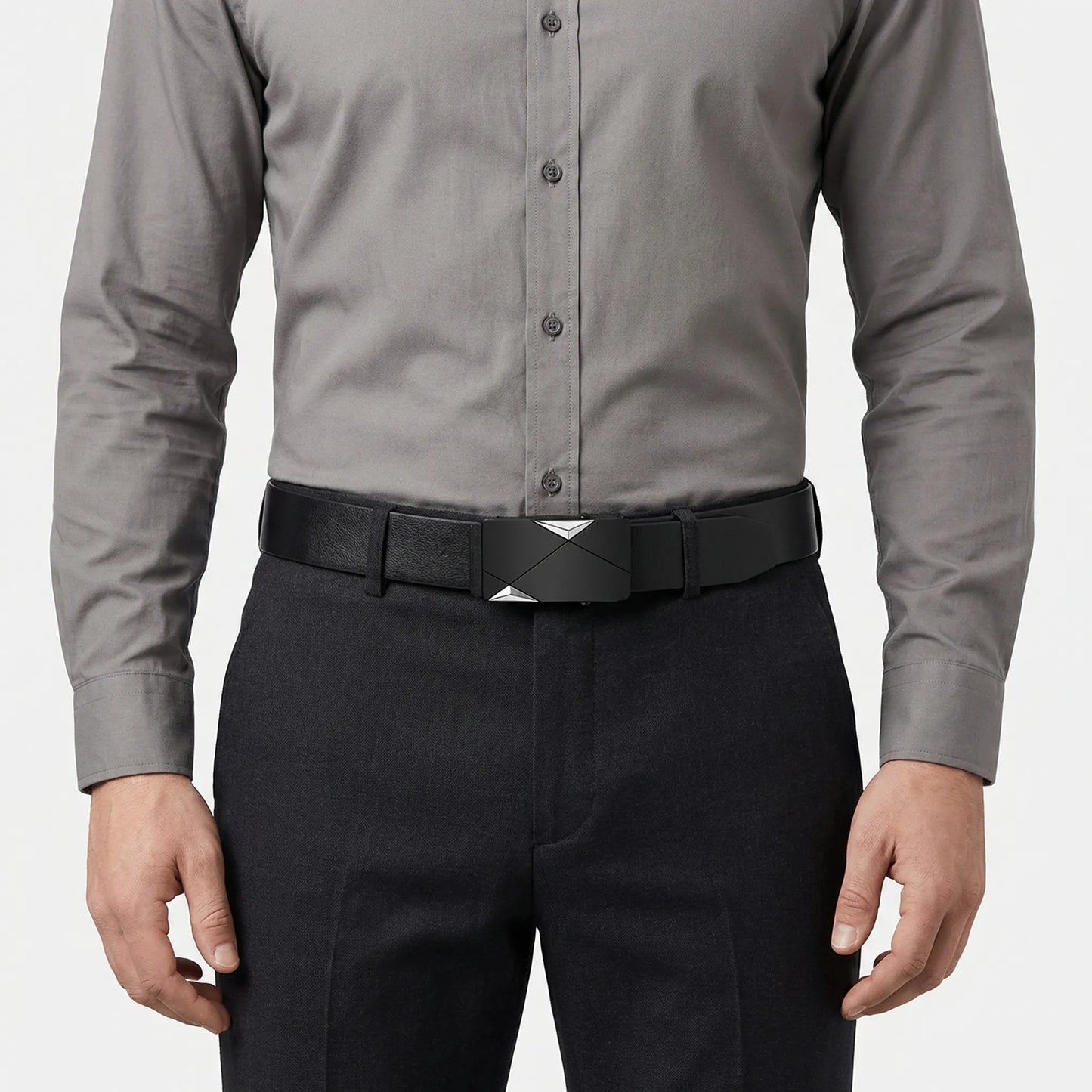 Beltivo - Automatic Buckle Dress Belt For Men Everyday Smart Dressing