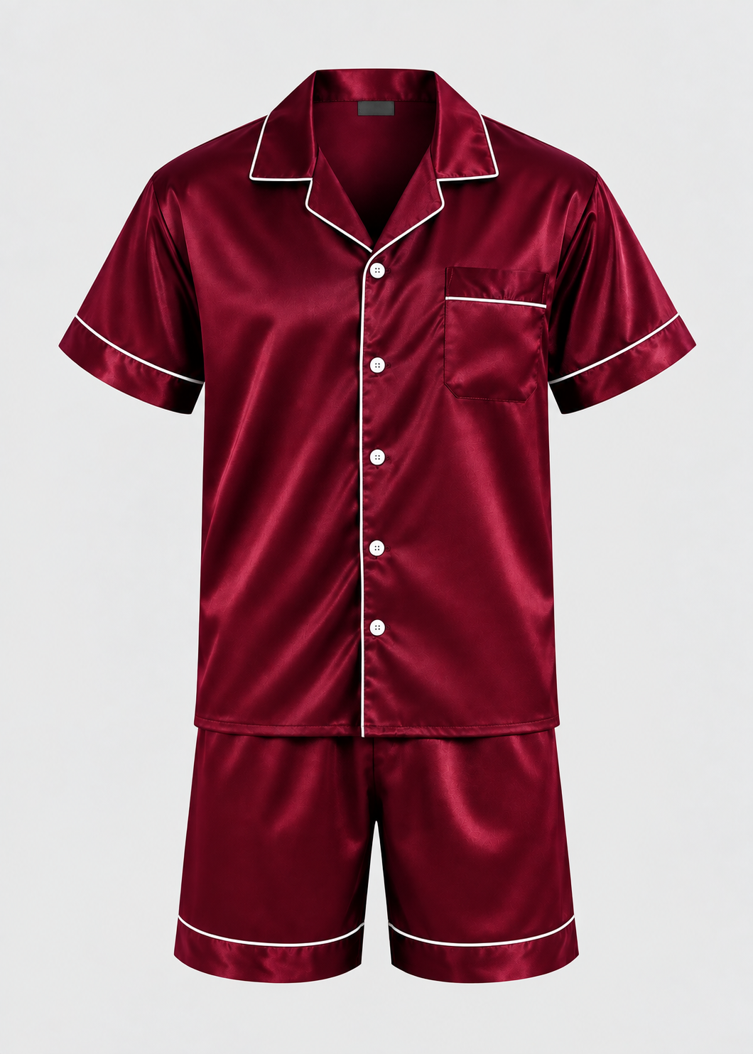 Men's Sleepwear | Short Sleeve Pajama | Elastic Shorts | Summer | Steven & Levon