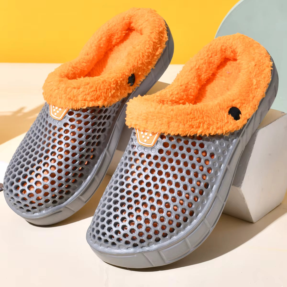 Cotton Slippers | Unisex | Plush Velvet Lining | Thick Sole | Winter Indoor | Steven & Levon