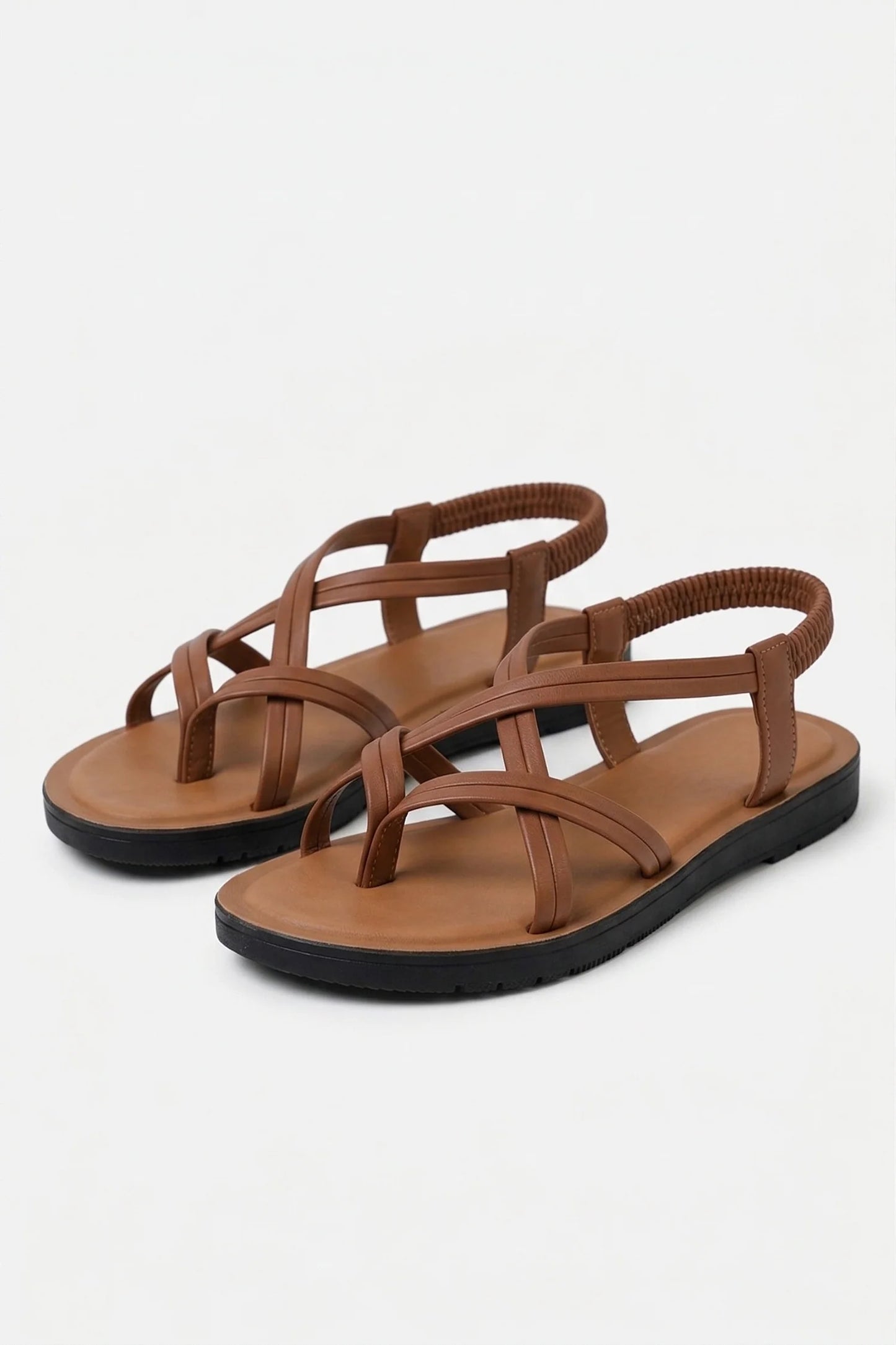 Women’s Cross-Strap Flat Sandals | Women | Lightweight Summer Footwear | Steven & Levon