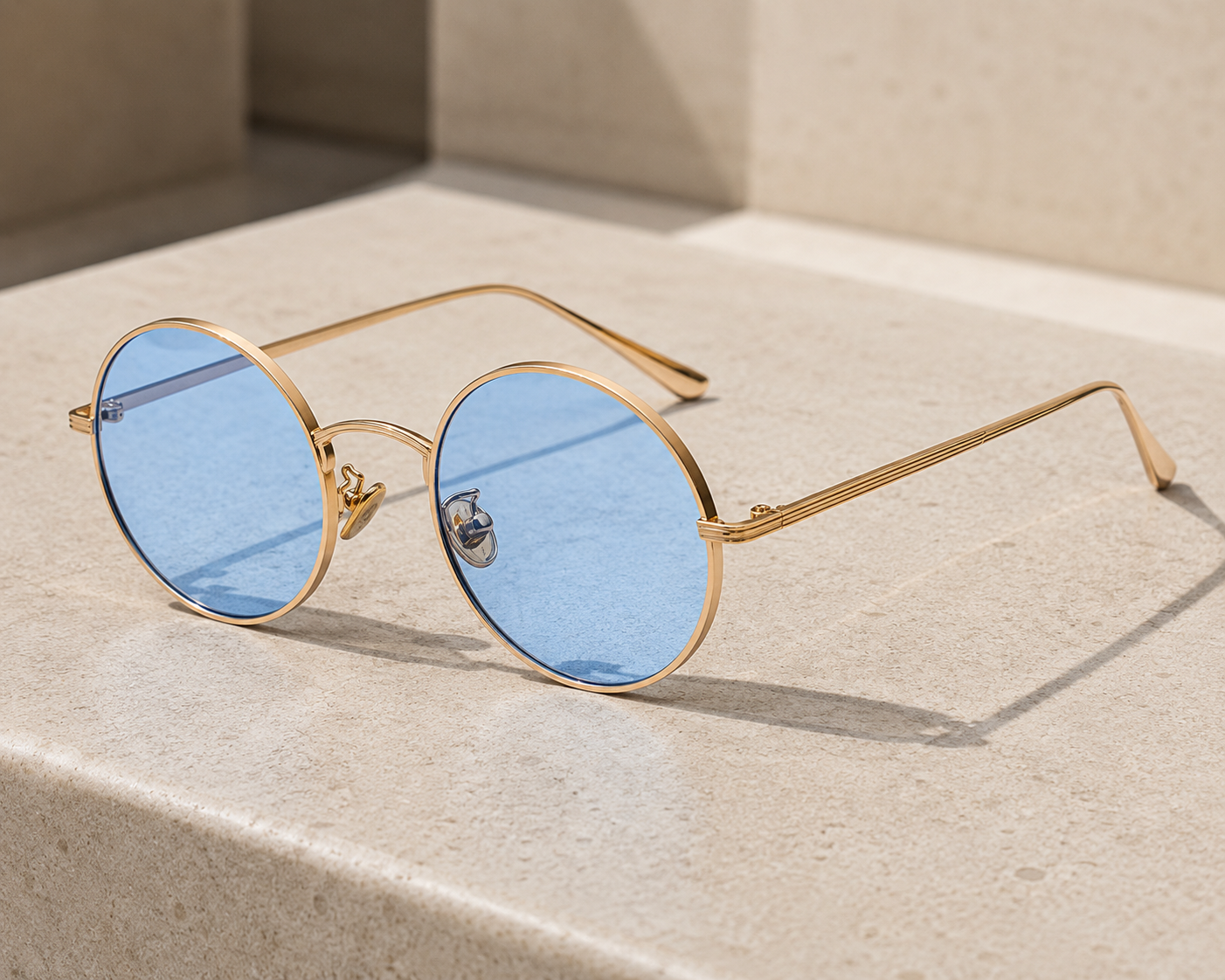Round Metal Frame Sunglasses | Men | Metal | UV Protection | Steven & Levon