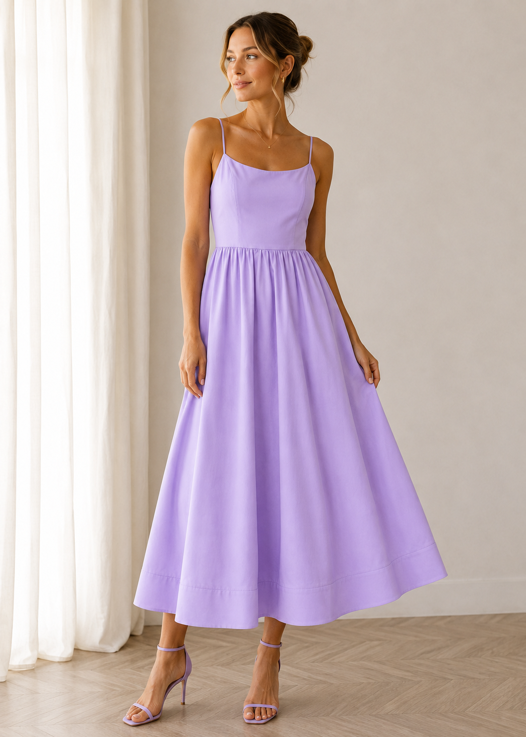 Elegant Midi Dress | Women | Flowy Dress | Formal Occasion Dress | Steven & Levon