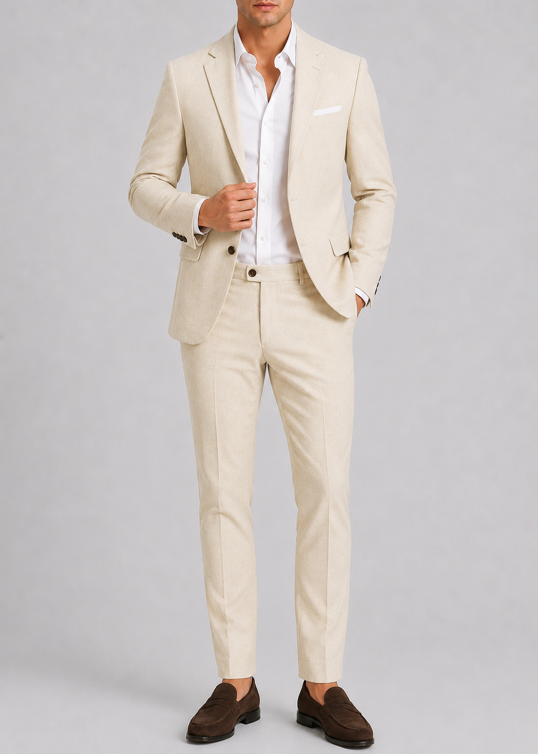 Men's Wedding Suit | 2 Piece Tailored Suit | Formal Occasion Wear | Steven & Levon
