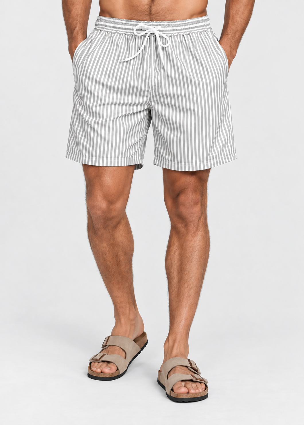 Striped Quick Dry Swim Shorts | Men | Lightweight Beachwear | Fast Dry Comfort | Steven & Levon