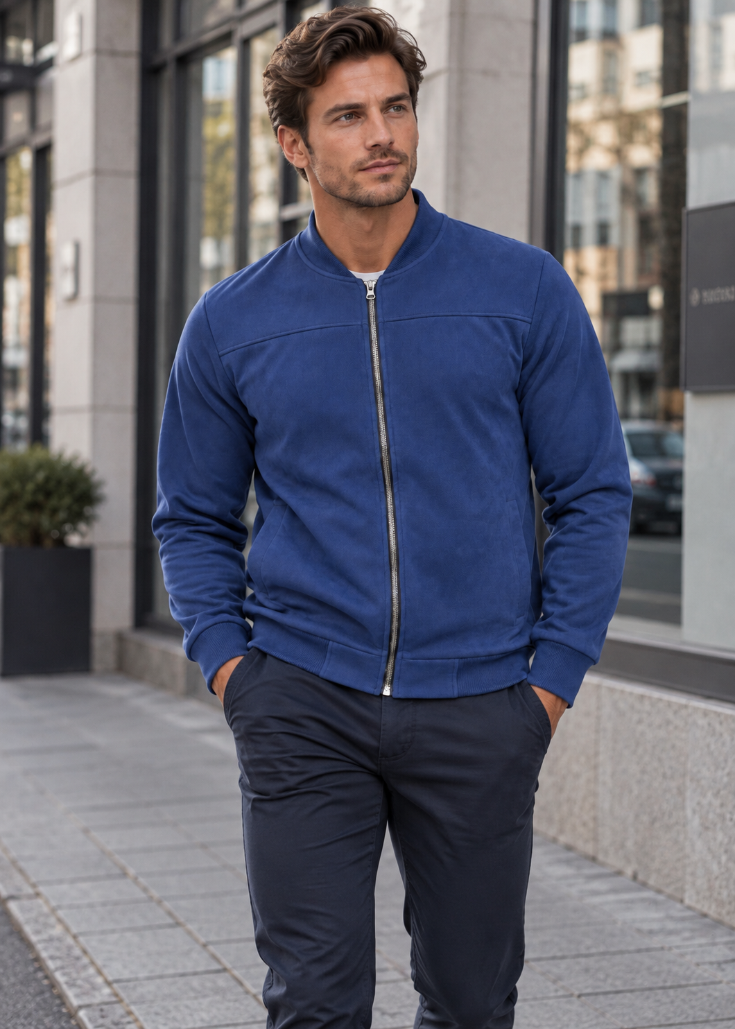 Men's Classic Jacket | Timeless Design | Polyester Elastane Blend | Everyday Outerwear | Steven & Levon