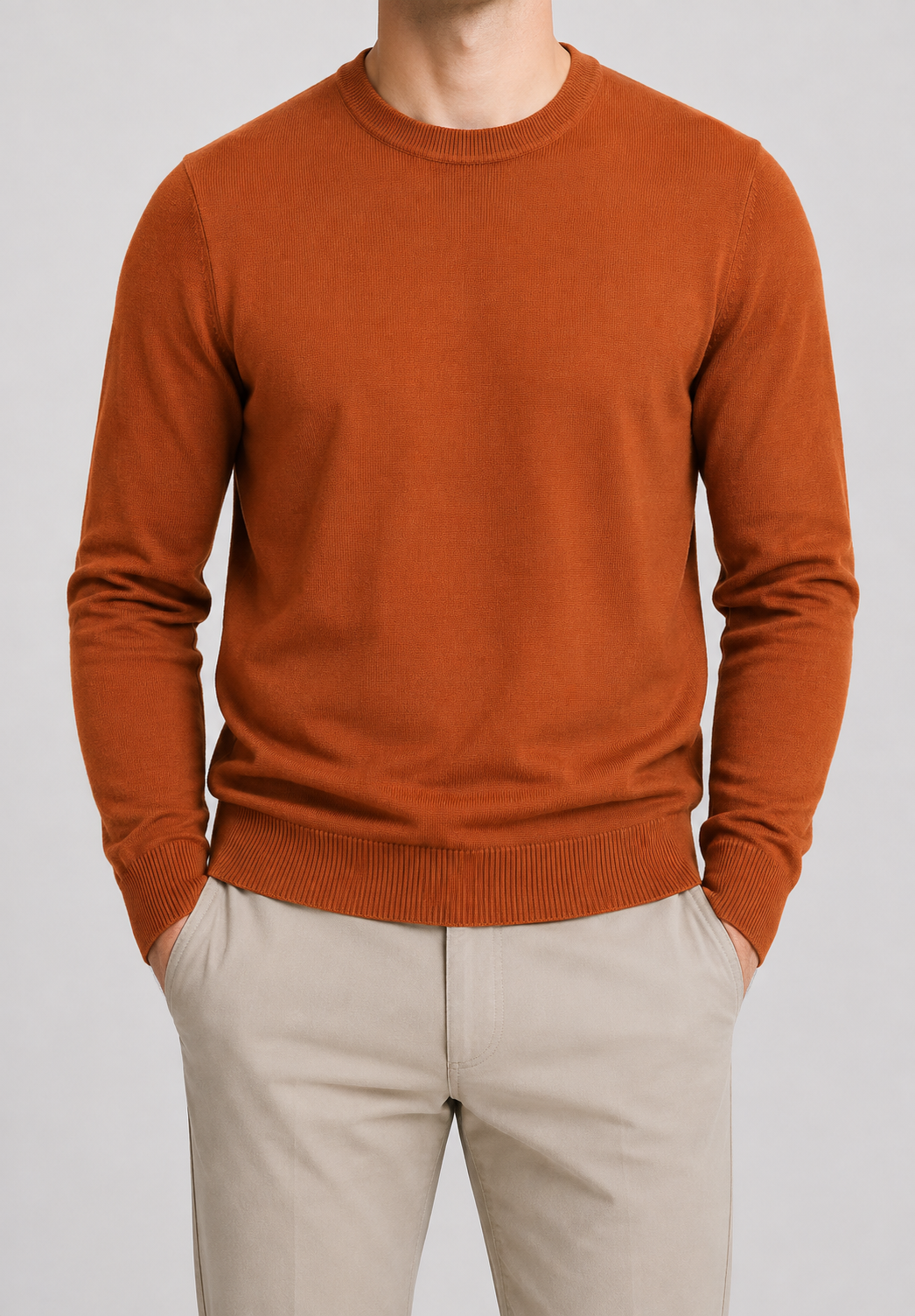 Wollvex - Oversized Crew Neck Pullover | Synthetic Fiber Blend | Everyday Casual Layering
