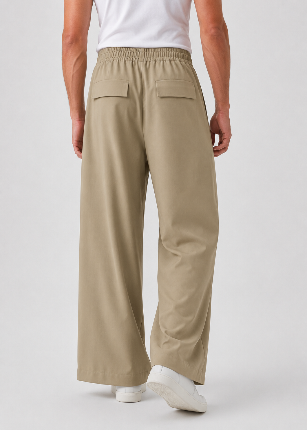 Men's Casual Linen Trousers | Wide Leg Lightweight Breathable Pants | Steven & Levon