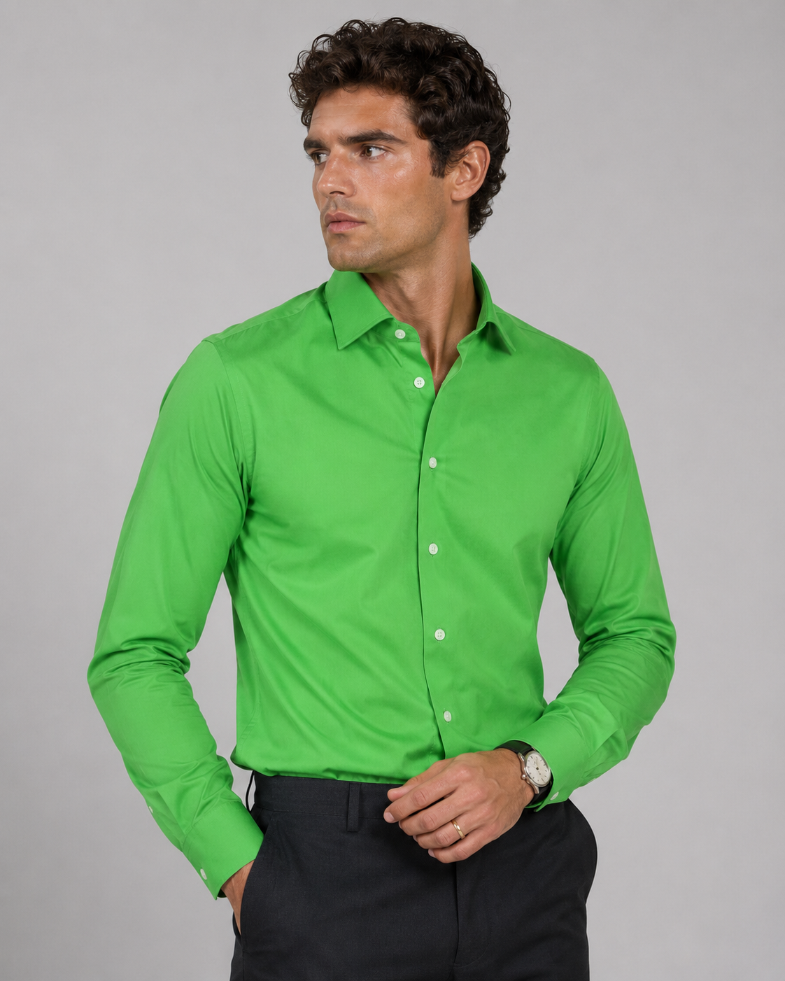 Linen Long Sleeve Shirt | Men | Tailored Fit | Breathable Casual Smart Shirt | Steven & Levon