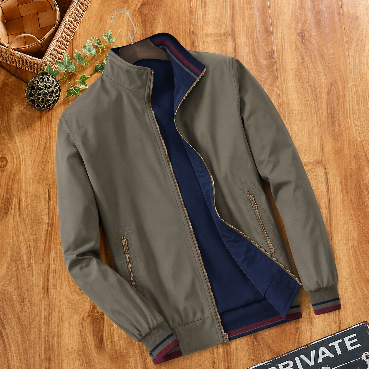 Men's Reversible Jacket | Wind Resistant | Men | Lightweight Breathable Fabric | Outdoor Casual Wear | Steven & Levon