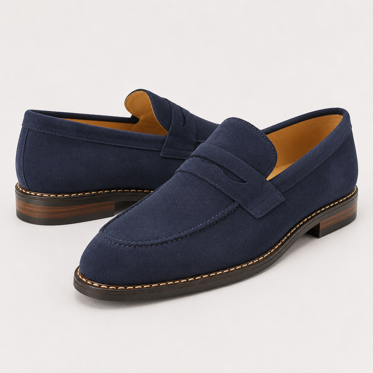 Mens Comfort Penny Loafers | Classic Slip-On Shoes | Steven & Levon