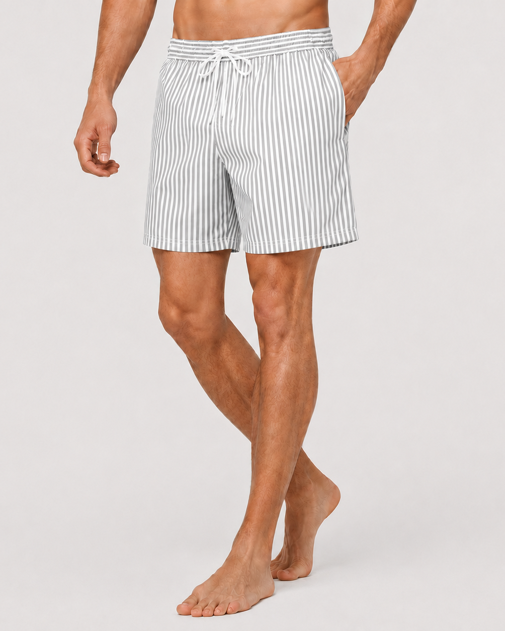 Striped Quick Dry Swim Shorts | Men | Lightweight Beachwear | Fast Dry Comfort | Steven & Levon