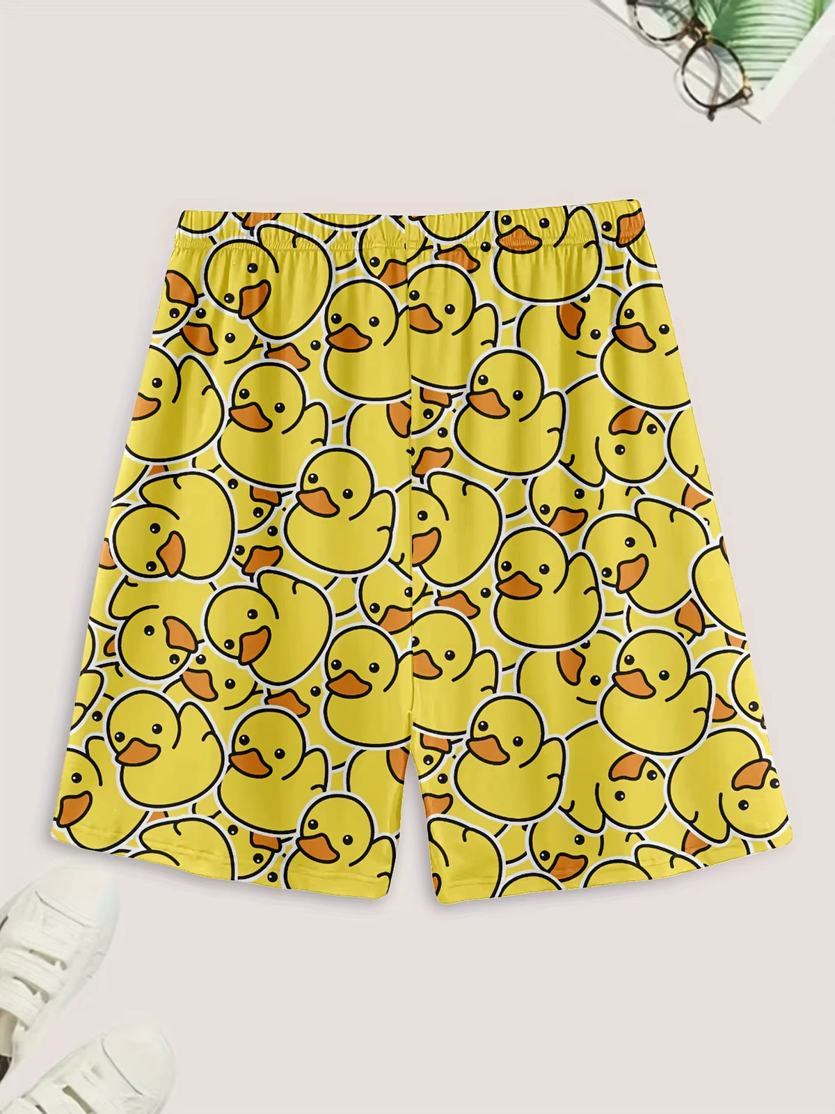 Duck Print Sleepwear | Men's Pajama | Polyester | T-Shirt & Shorts | Summer | Steven & Levon