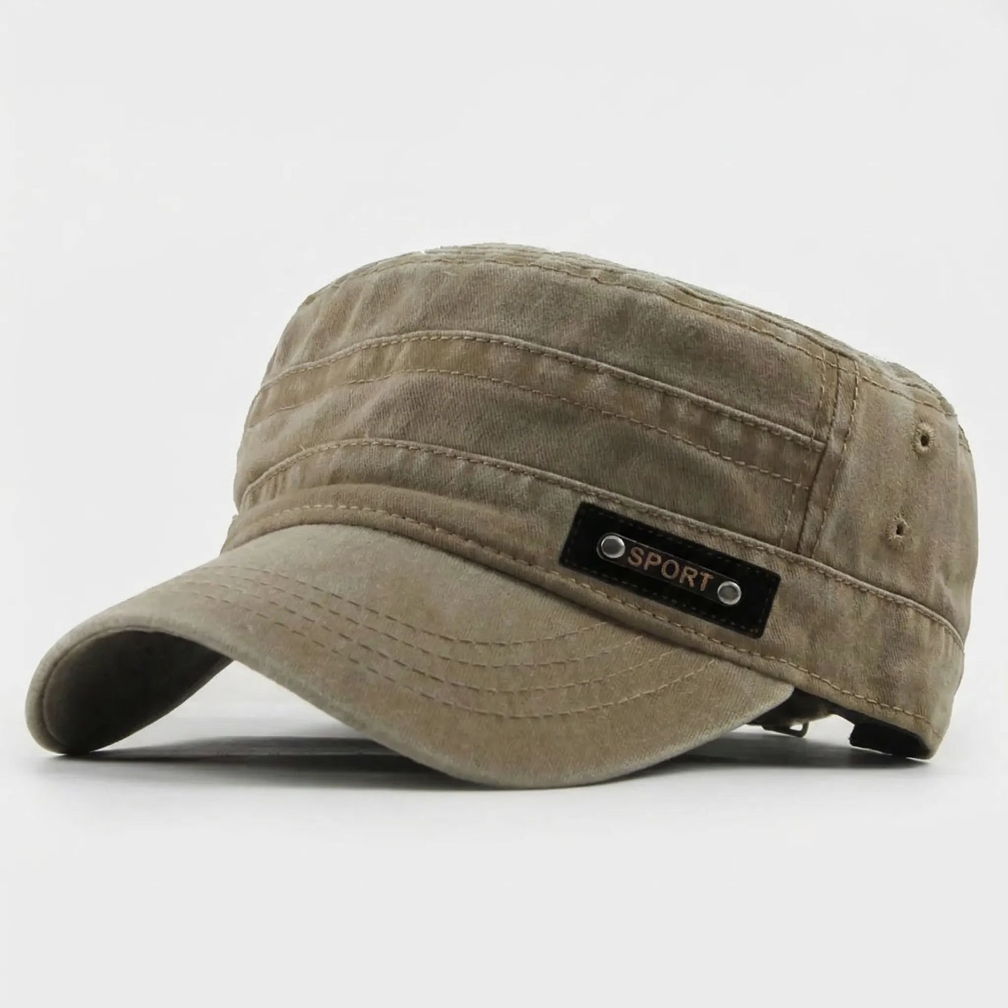 Flatrik - Flat Top Military Style Cap Outdoor Sun Protection