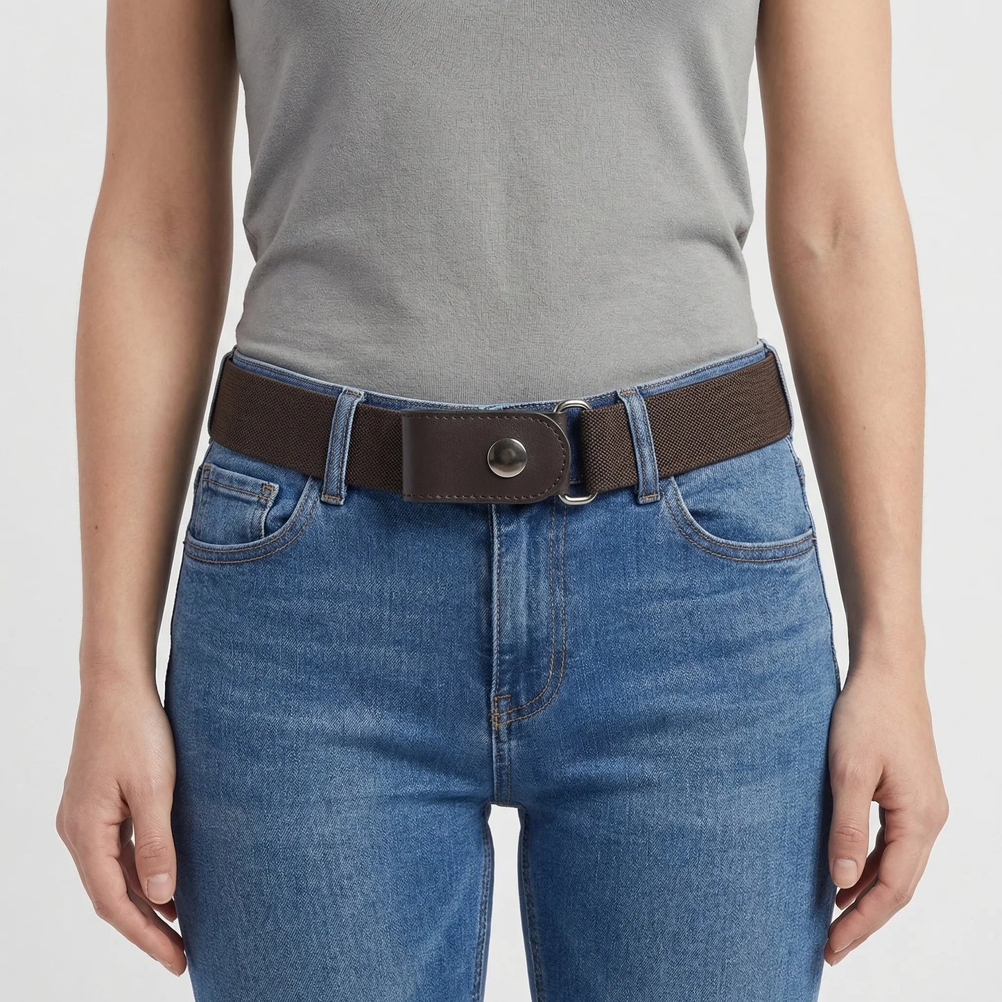 Flexbelt - Buckle-Free Stretch Waist Belt Securing Jeans Comfortably