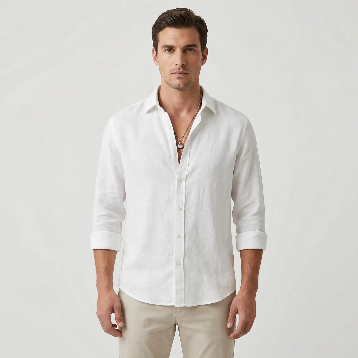 Laidwick - Long Sleeve Oversized Casual Shirt Casual Everyday Wear