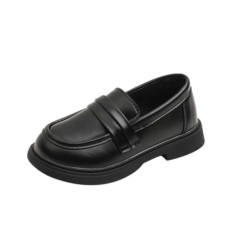 Kids Leather Loafers | Round Toe School Shoes | Smart Casual Penny Loafers | Steven & Levon