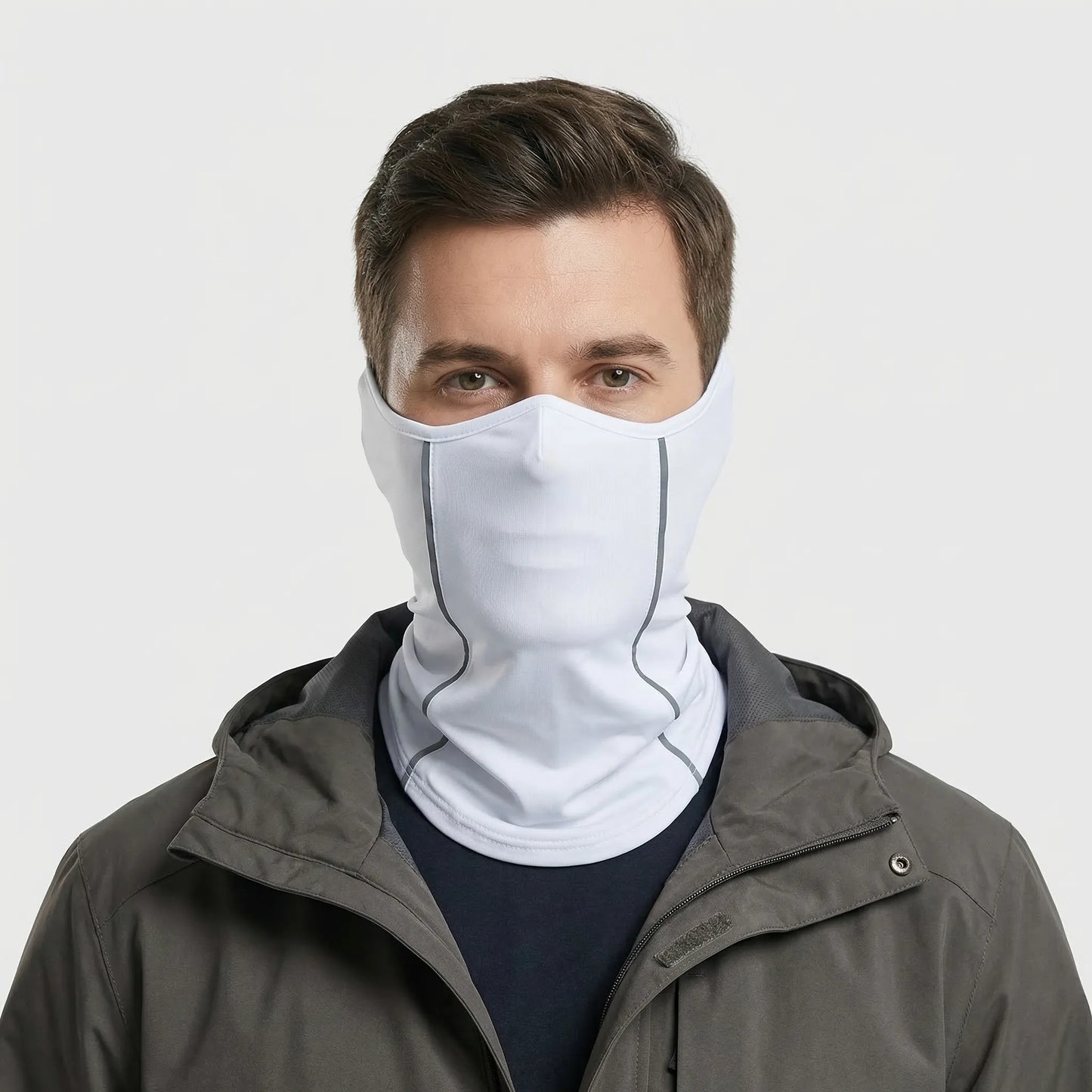 Lumiveil - Reflective Half-Face Neck Gaiter For Riders Night Riding Protection