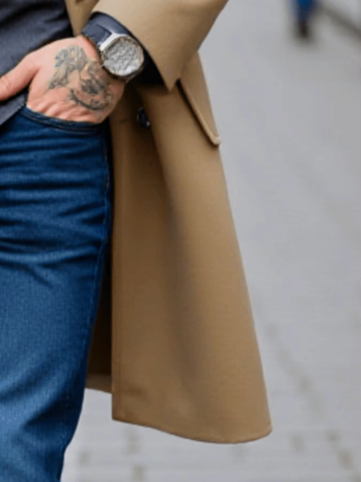 Double Breasted Wool Overcoat | Men Peacoat | Thick Lined Warm Solid Winter Jacket | Steven & Levon