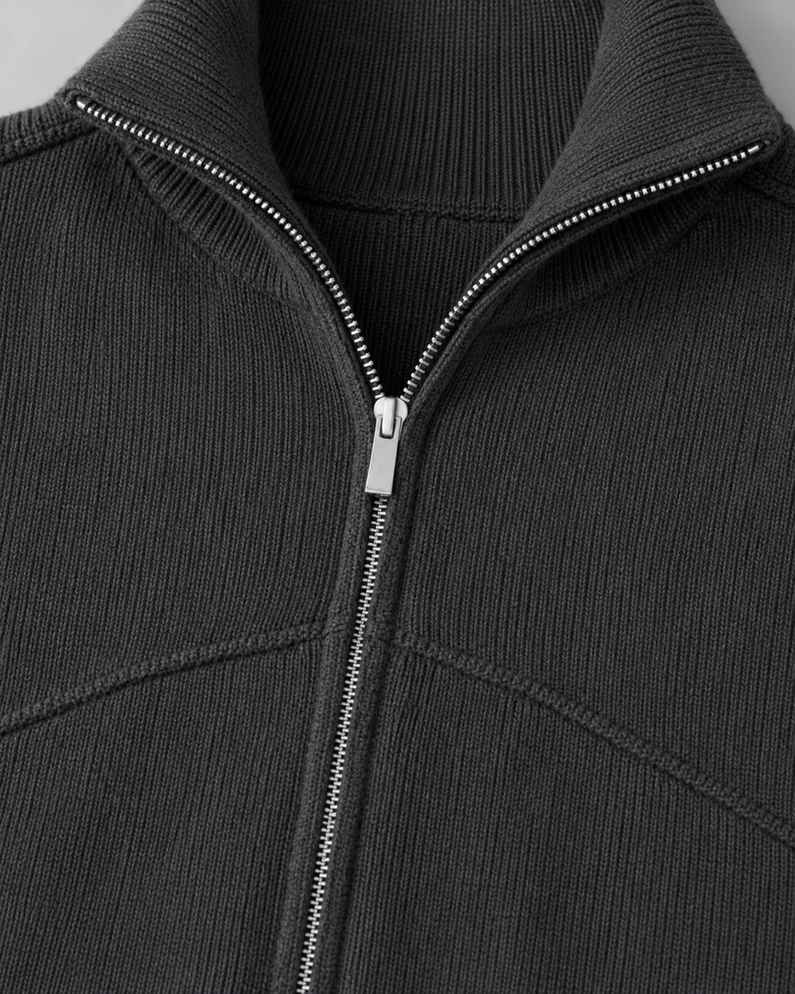 Men's Full Zip Knit Cardigan | Stand Collar | Soft Knit Sweater | Long Sleeve | Smart Casual | Steven & Levon