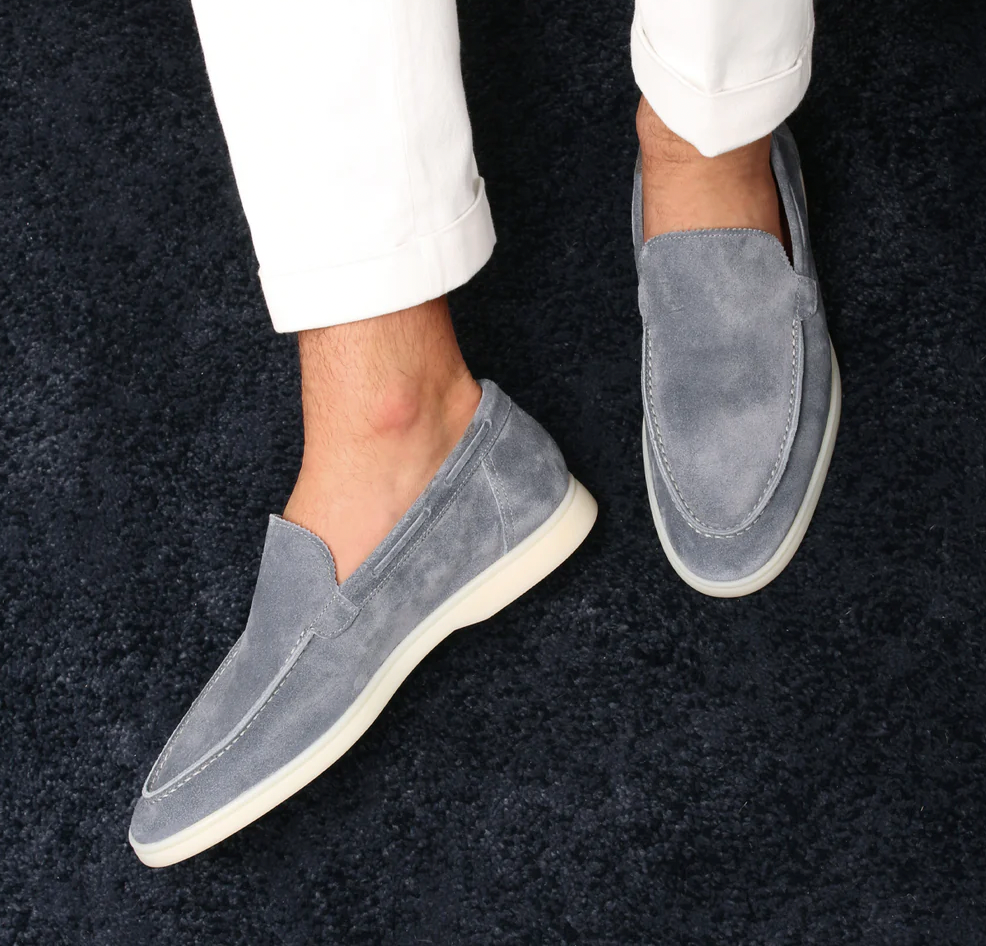 Classic Suede Loafers | Men | Soft Suede | Comfortable Slip-On | Steven & Levon