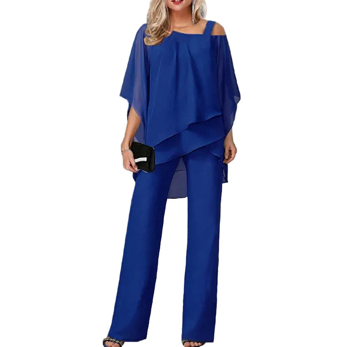 Cold Shoulder Wide Leg Jumpsuit | Women | Stylish Design | Comfortable Fit | Casual & Evening Wear | Steven & Levon