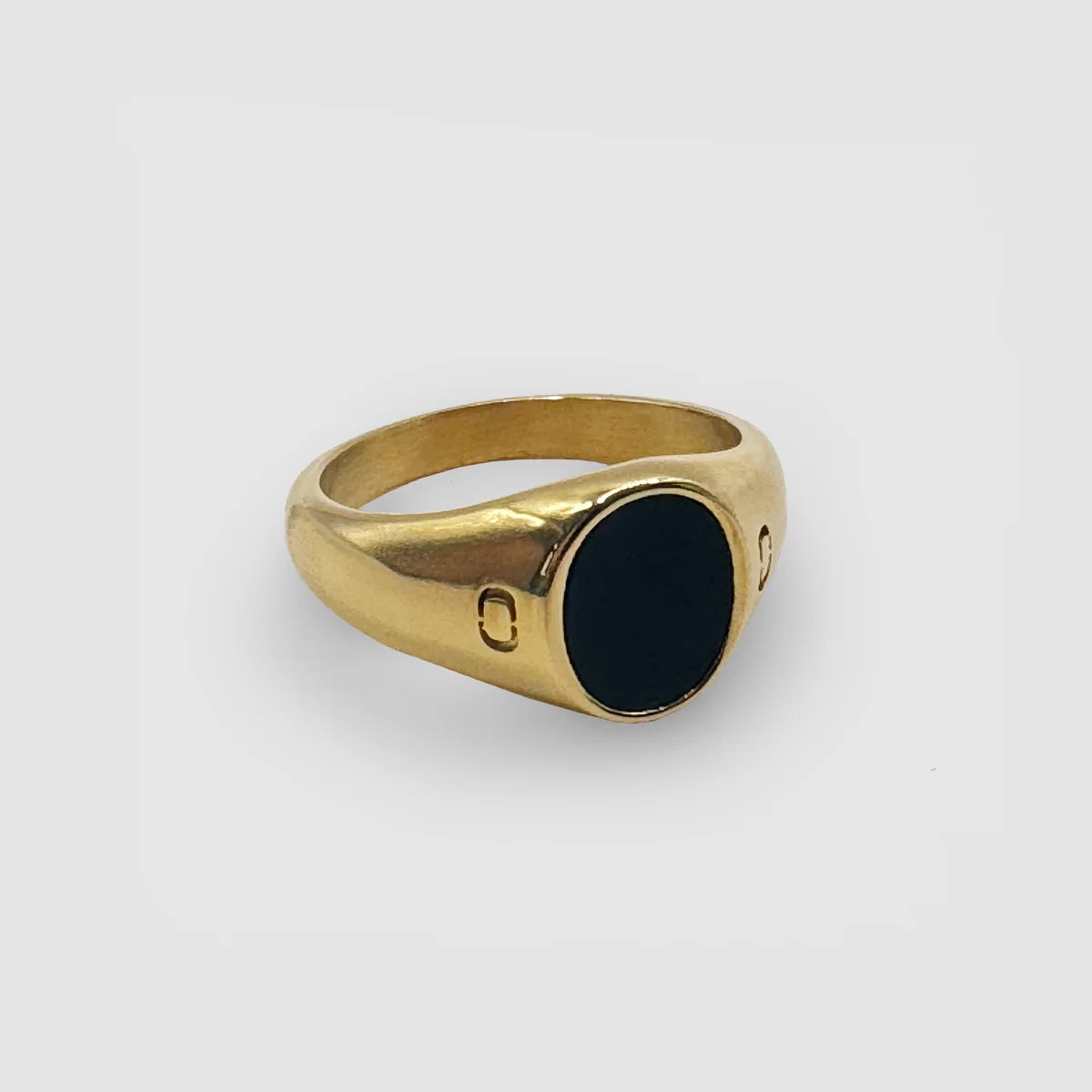 Oval Stone Ring | Gold or Silver | Unisex | Stainless Steel | Oval Gemstone | Classic Style | Steven & Levon