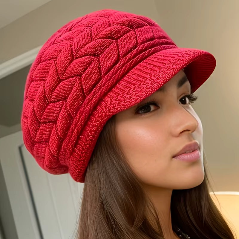 Winter Cap | Women’s Warm Knitted Retro Beanie for Running Skiing & Outdoor Wear | Steven & Levon