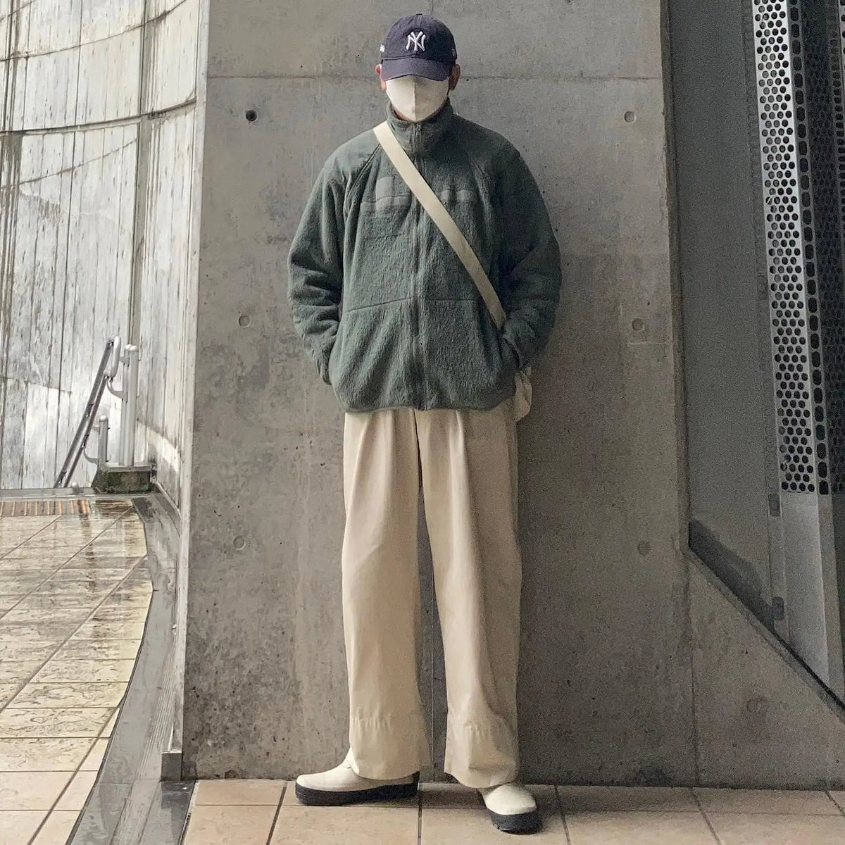 Men's Fleece Softshell Jacket | Full Zip | Stand Collar | Geometric Pattern | Steven & Levon