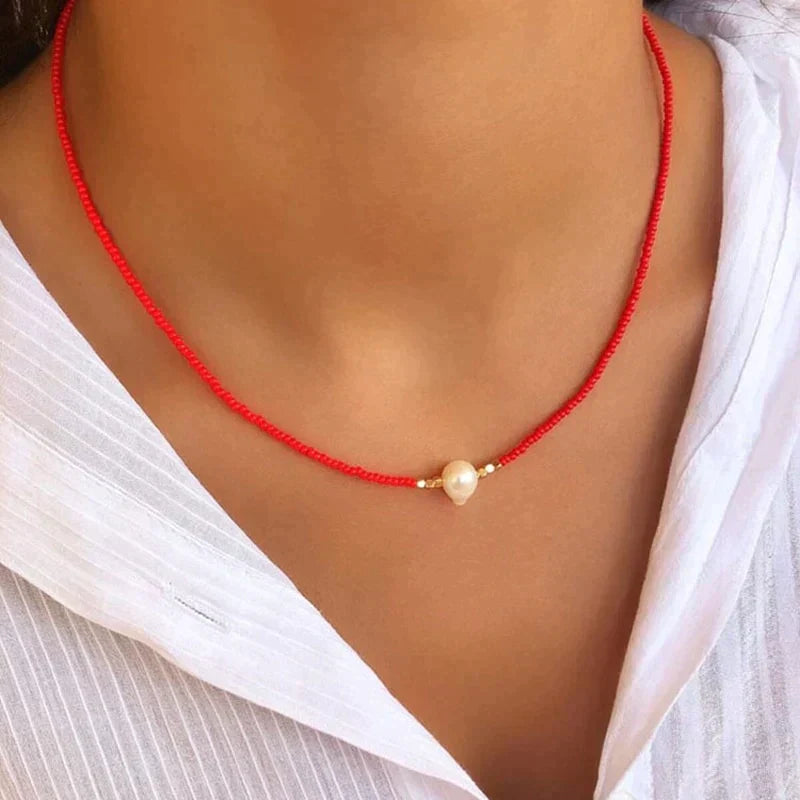 Freshwater Pearl Necklace | Women | Handcrafted Jewellery | Natural Healing Gemstone | Elegant Gift | Steven & Levon