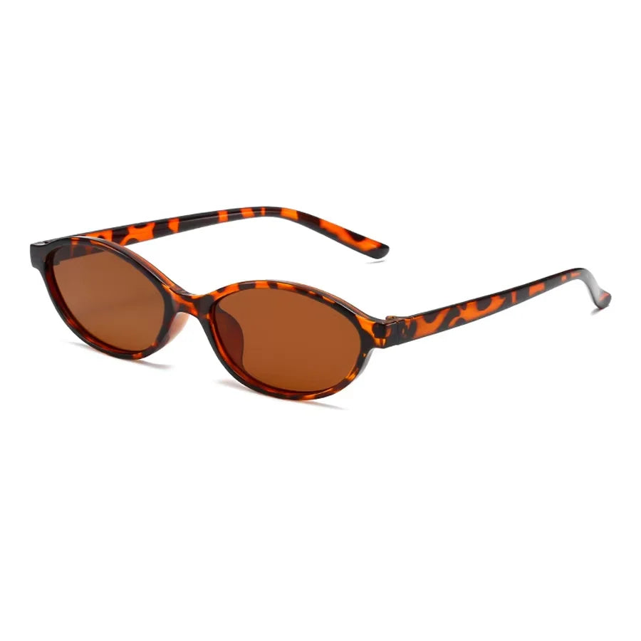 Small Oval Sunglasses | Women | UV400 Retro Eyewear | Slim Cat Eye Frame | Vintage Fashion Shades | Steven & Levon