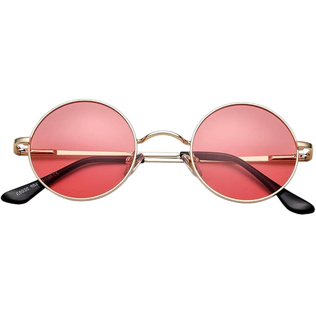 Round Polarized Sunglasses | Unisex | Lightweight Metal Frame | UV Protection | Everyday Eyewear | Steven & Levon