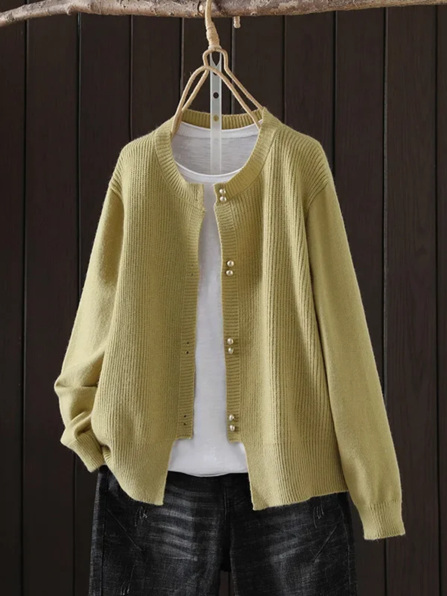 Everyday Knit Cardigan | Women | Button Front | Soft Knit | Comfortable Casual Layering | Steven & Levon