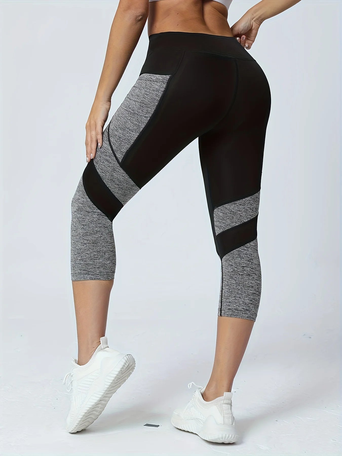 Wanda Yoga Pants | High Waisted Leggings | Tummy Control | Patchwork Design | Steven & Levon