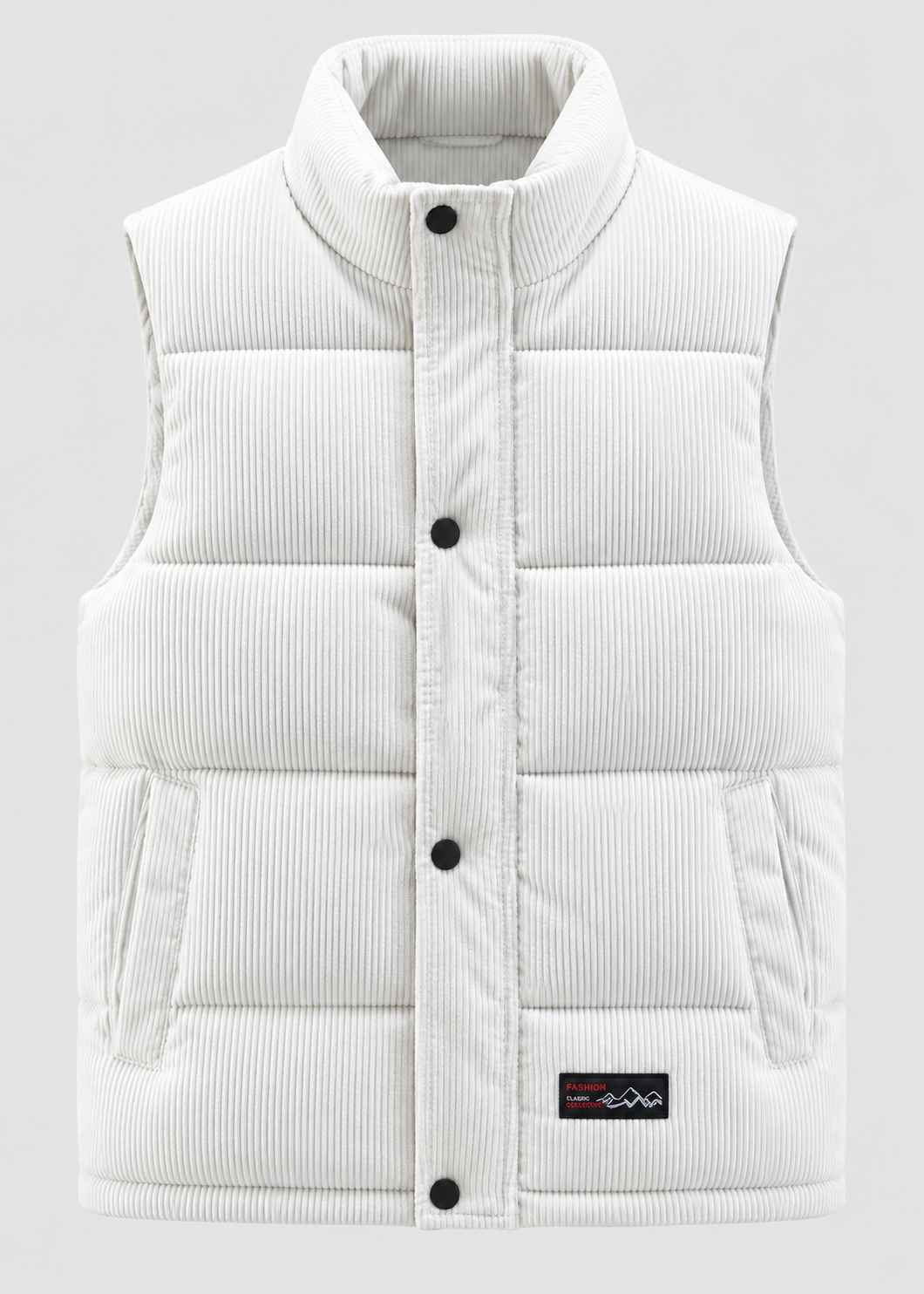 Men's Quilted Puffer Bodywarmer | Stand Collar | Sleeveless Zip Gilet | Insulated Vest | Steven & Levon