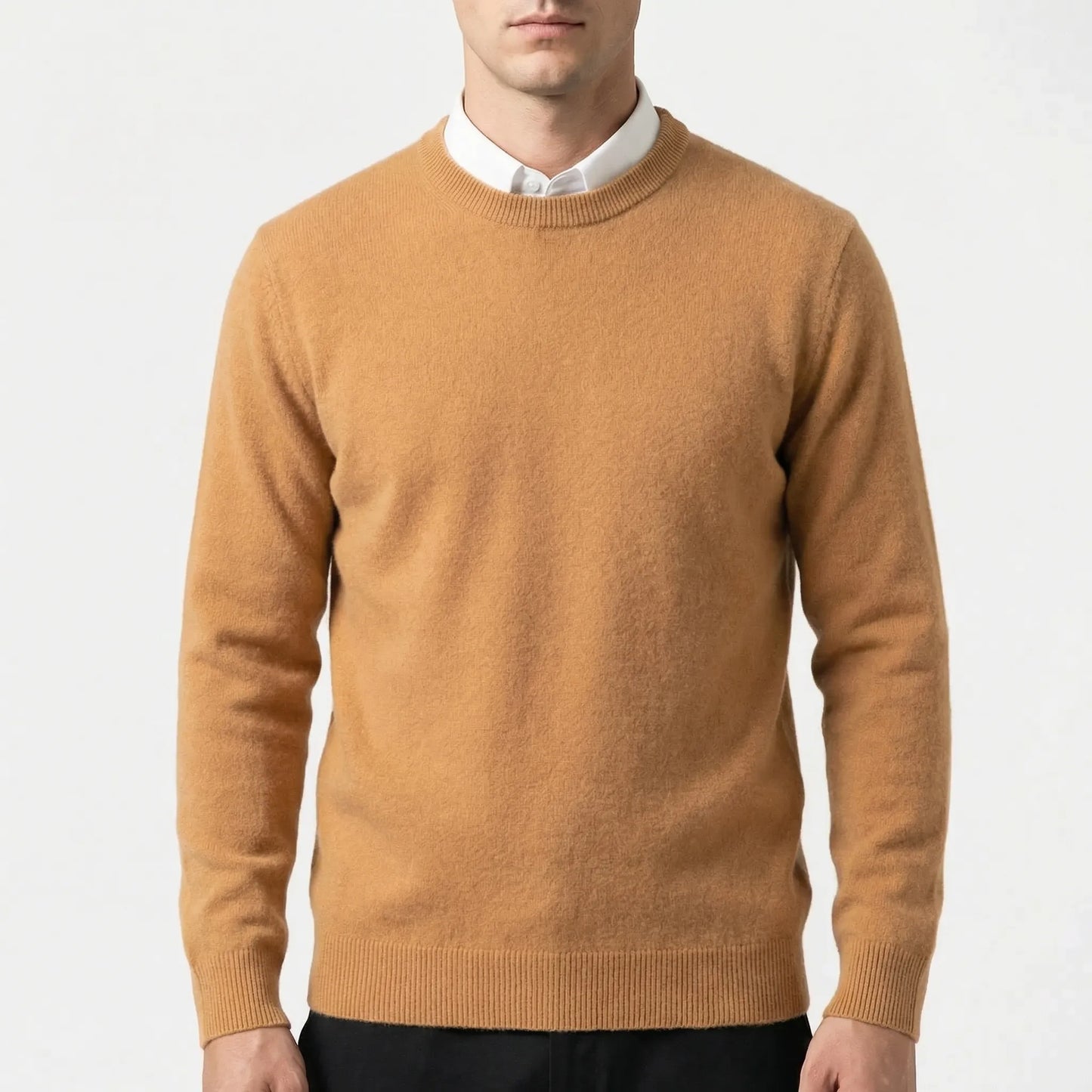 Wollvex - Oversized Crew Neck Knit Pullover Everyday Casual Layering