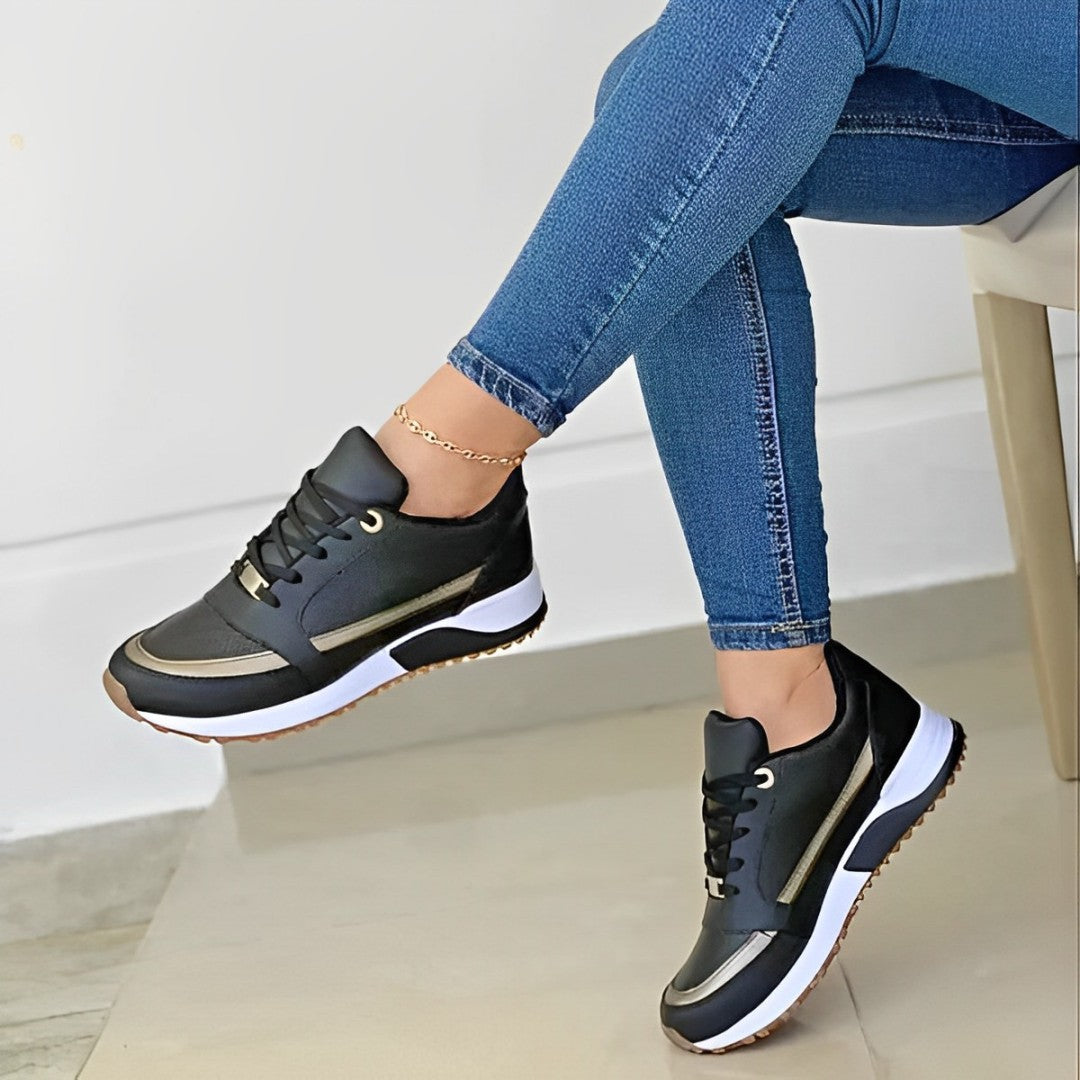 Women’s Sporty Sneakers | Cushioned Running Shoes | Women | Breathable Mesh | Thick Sole Comfort Trainers | Steven & Levon