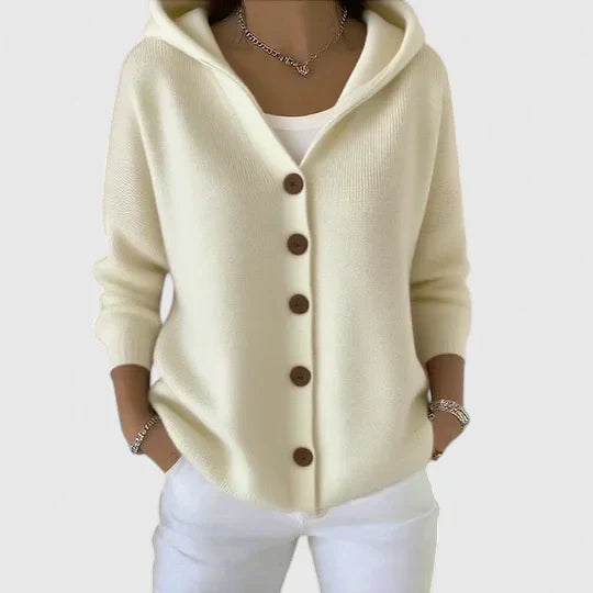 Fine Knit Cardigan | Women | Button Front | Lightweight Knit | Smart Casual Style | Steven & Levon