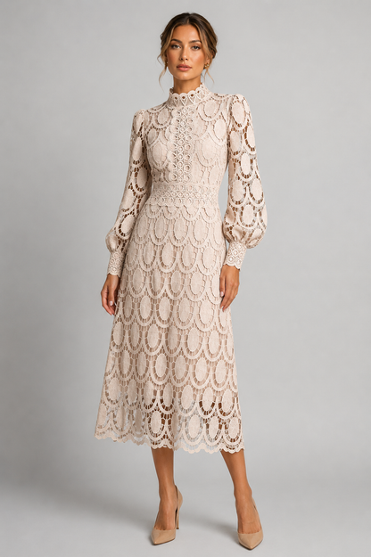 Women's Wrap Midi Dress | Elegant Evening & Wedding Guest Dress | Steven & Levon
