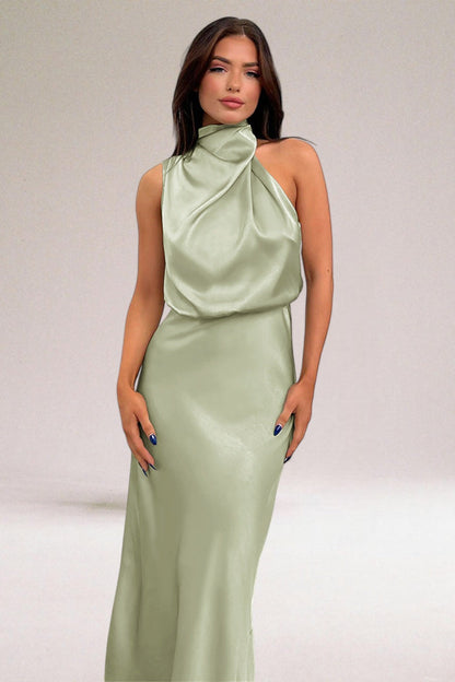 Women's Evening Elegant Maxi Dress | Women | Wedding Guest | Halter Neck | Steven & Levon