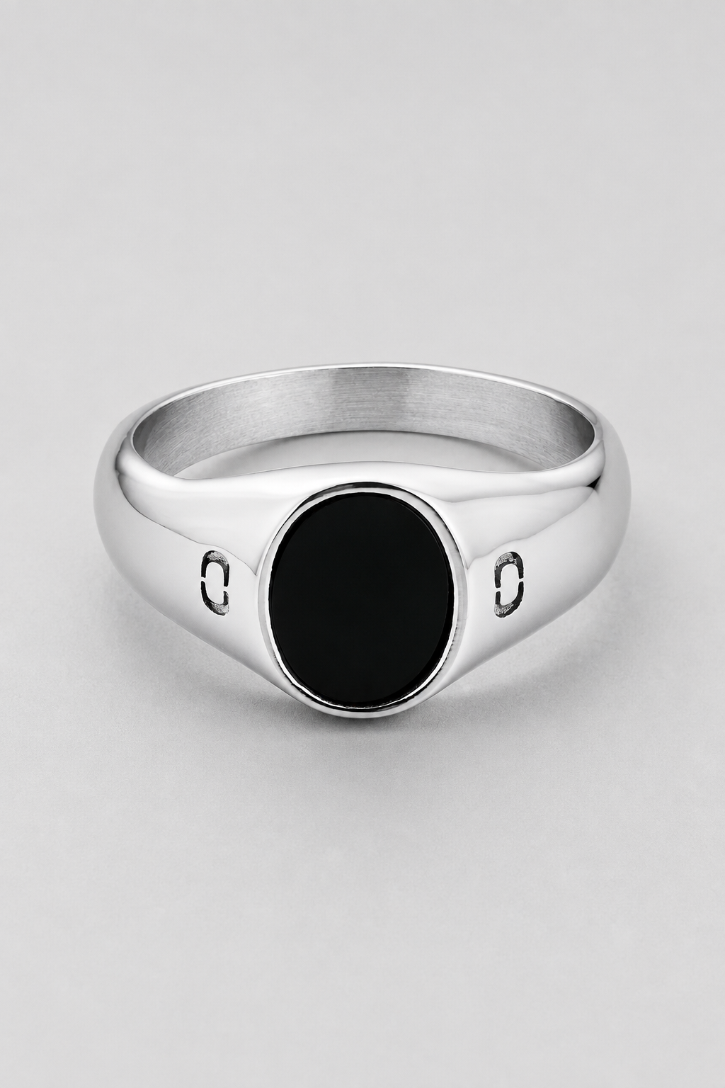 Oval Stone Ring | Gold or Silver | Unisex | Stainless Steel | Oval Gemstone | Classic Style | Steven & Levon