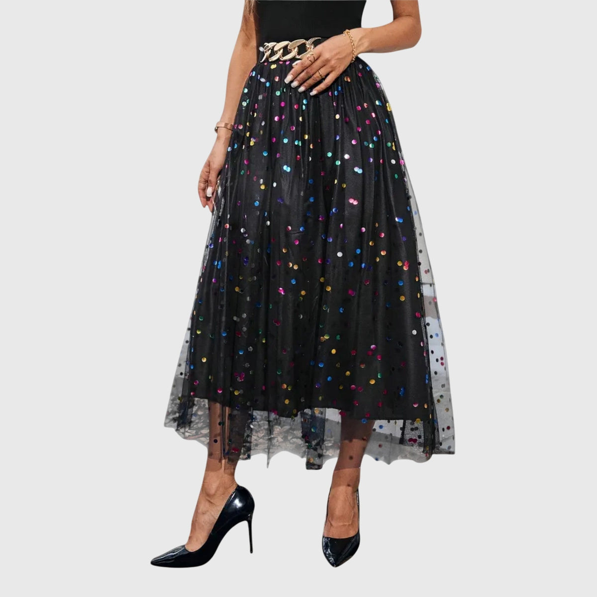 Women's Elegant Midi Skirt | Flattering Casual & Party Style | Steven & Levon