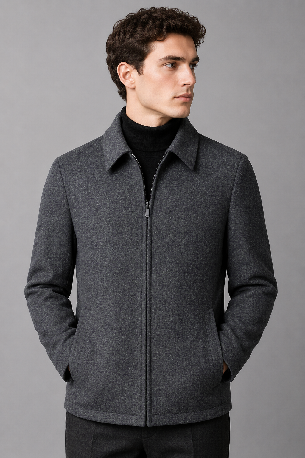 Men's Tailored Fit Jacket | Wool Blend Blazer | Men | Smart Casual Outerwear | Steven & Levon