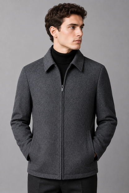 Men's Tailored Fit Jacket | Wool Blend Blazer | Men | Smart Casual Outerwear | Steven & Levon