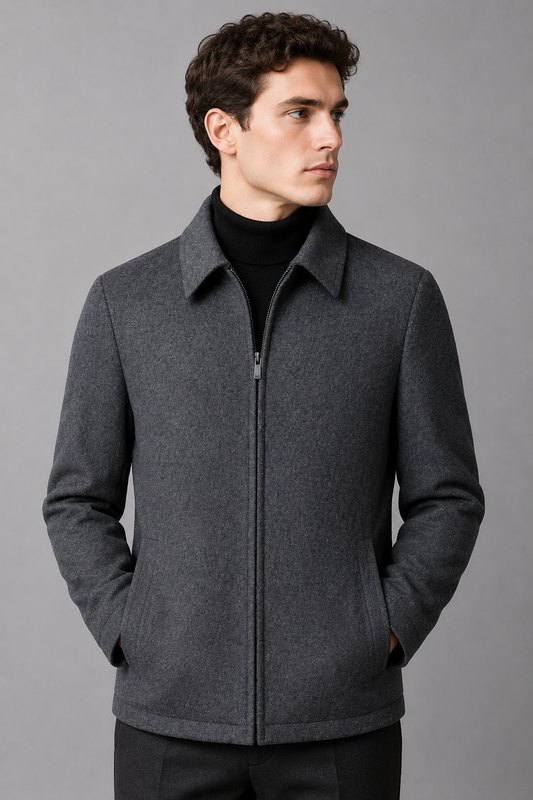 Men's Tailored Fit Jacket | Wool Blend Blazer | Men | Smart Casual Outerwear | Steven & Levon