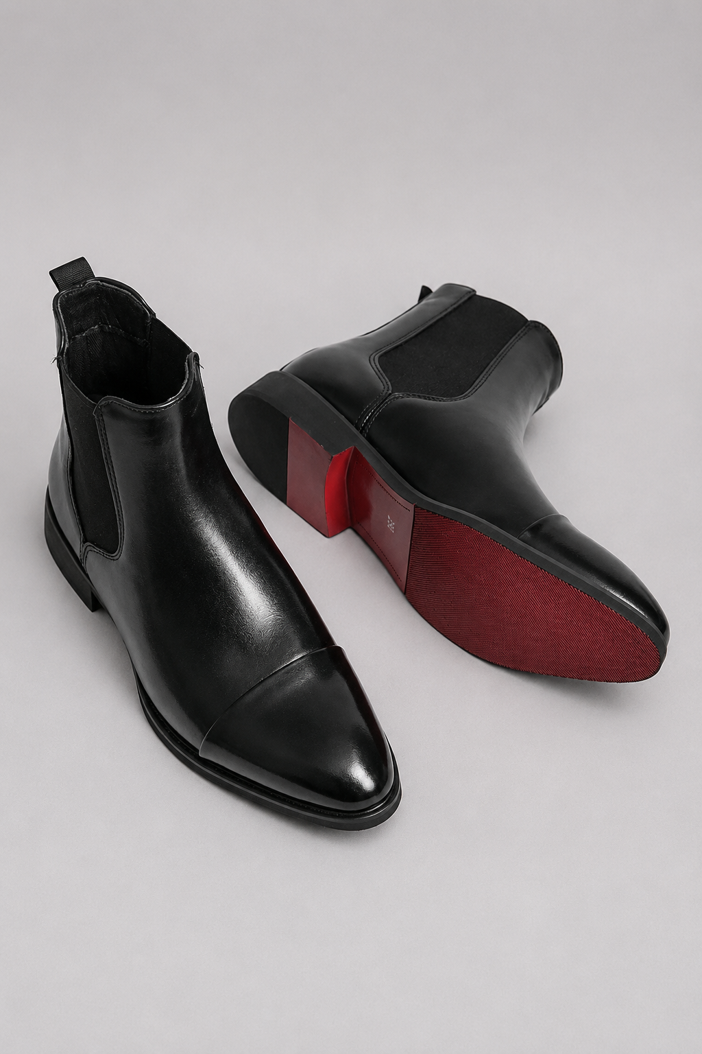 Men’s Leather Slip-On Boots | Elegant Chelsea Style | Comfortable Smart Ankle Shoes | Steven & Levon