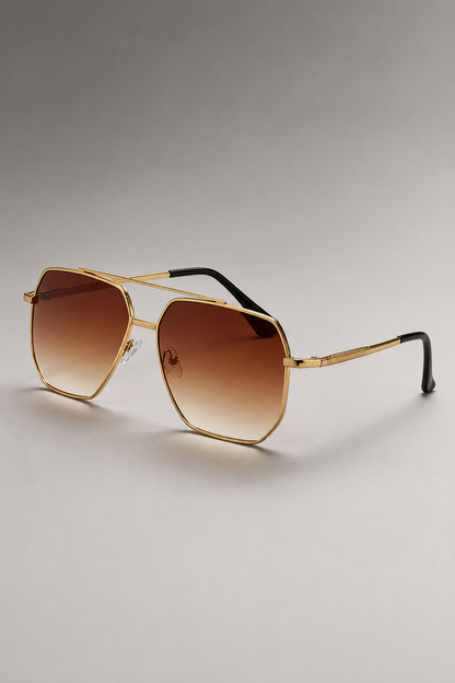 Luxury Square Sunglasses | Unisex | Metal Frame | UV400 Driving Sunglasses | Classic Fashion Eyewear | Steven & Levon