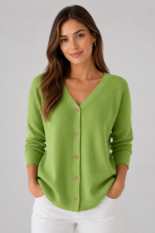 Elegant Knit Cardigan | Women | Button Front | Soft Knit | Everyday Layering | Steven & Levon