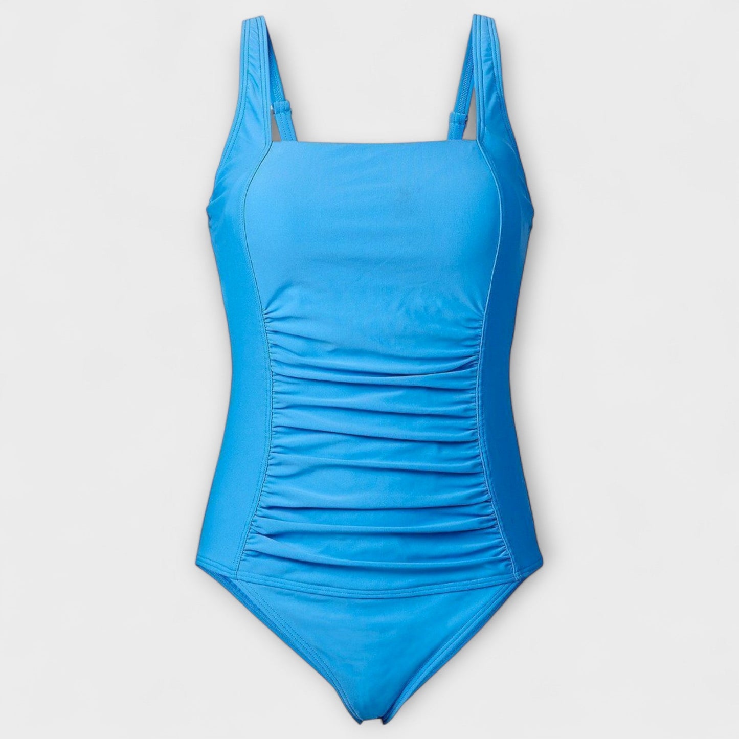 Retro One-Piece Swimsuit | Women | Nylon & Spandex Blend | Square Neck Stretch Fit Swimwear | Steven & Levon